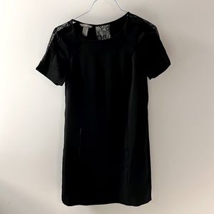 H&M black Mimi dress with lace detailing